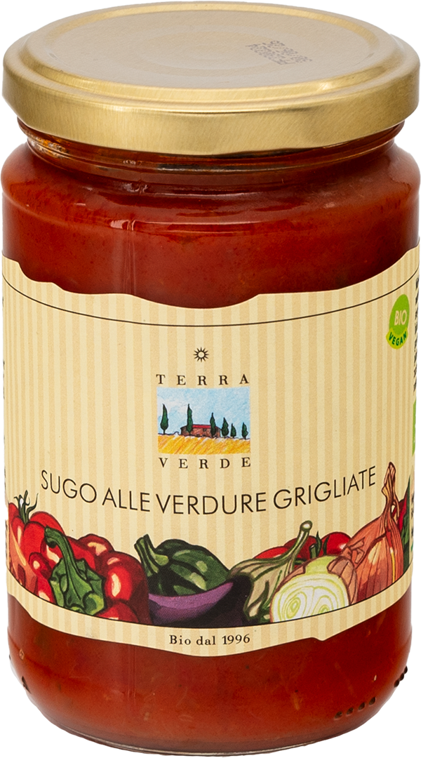 Terra Verde: Bio Tomatensauce mit gegrilltem Gemüse